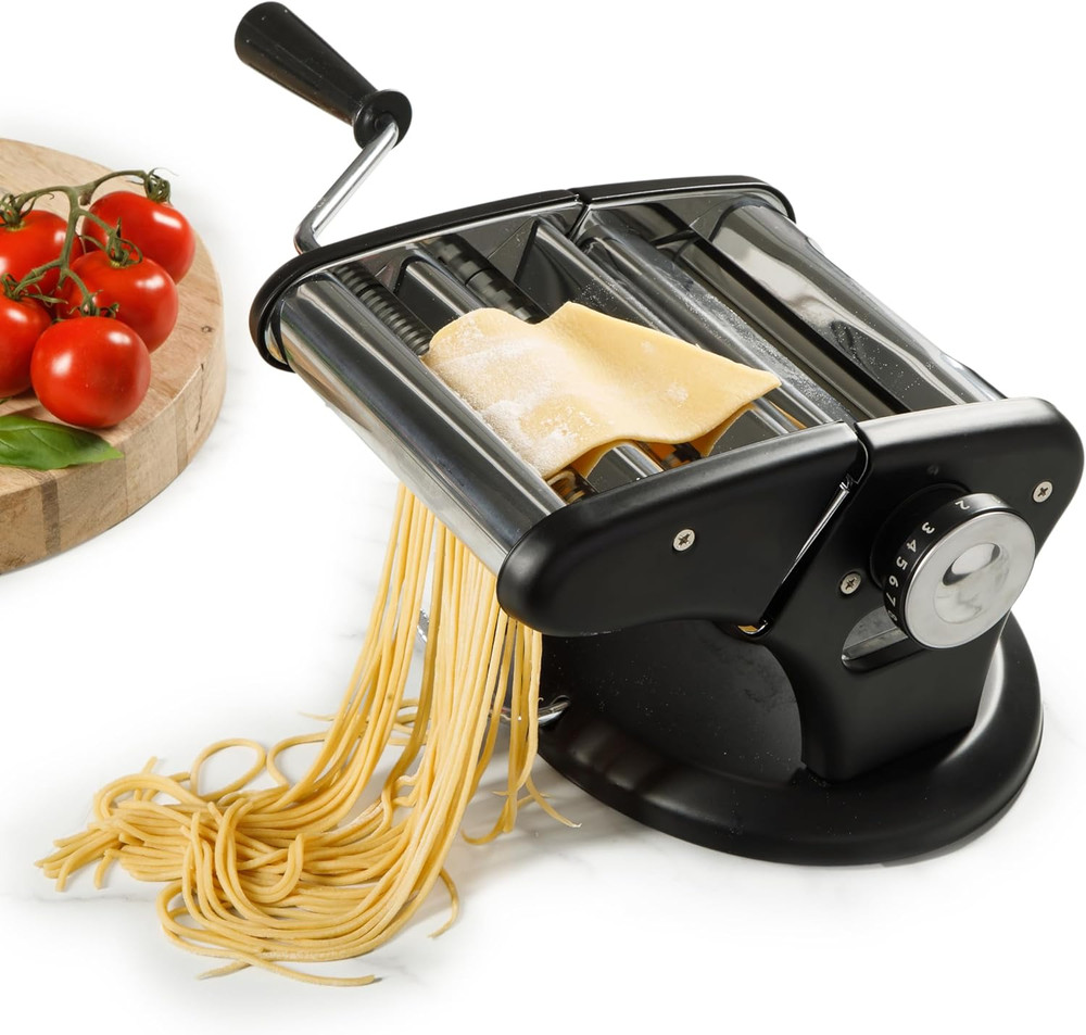 Calphalon Aero Heavy Duty Manual Pasta Maker Machine Noodle Maker W/Rollers & Cu