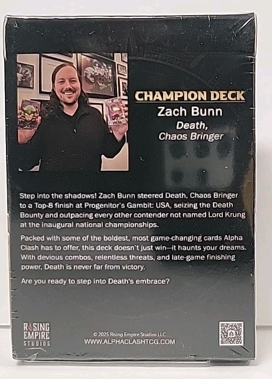 Alpha Clash Zach Bunn Champion Deck
