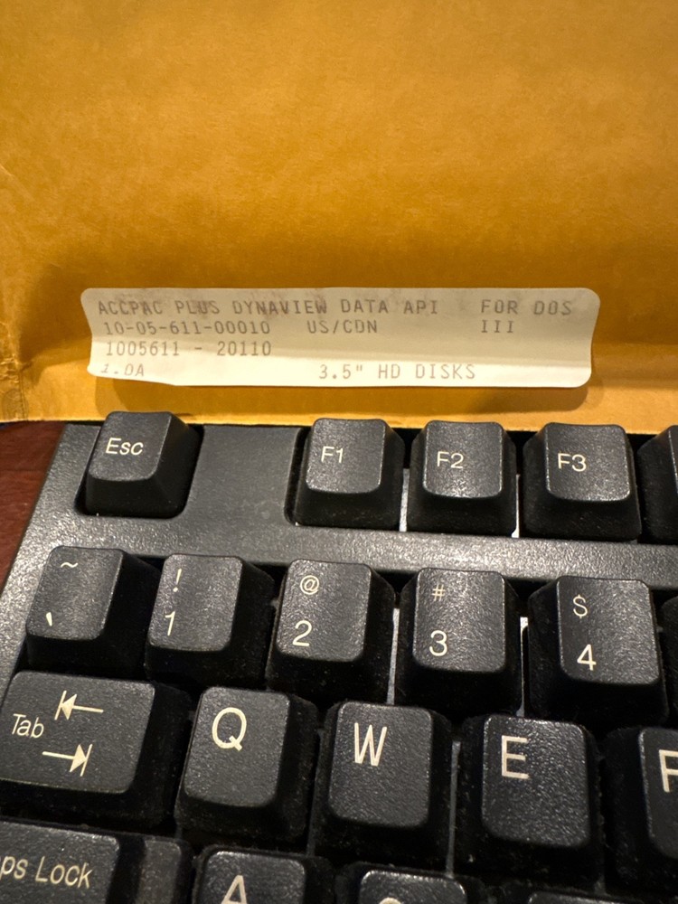 BRAND NEW ACCPAC PLUS Accounting for DOS Dynaview Data API.