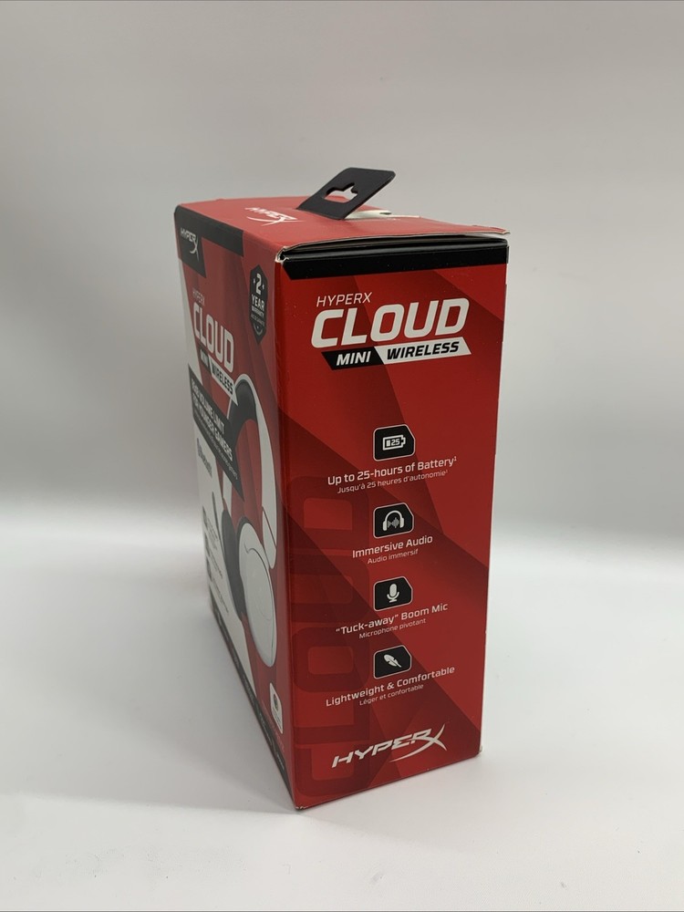 HyperX Cloud Mini Wireless Gaming Headset 85dB Volume Limit Lightweight (White)