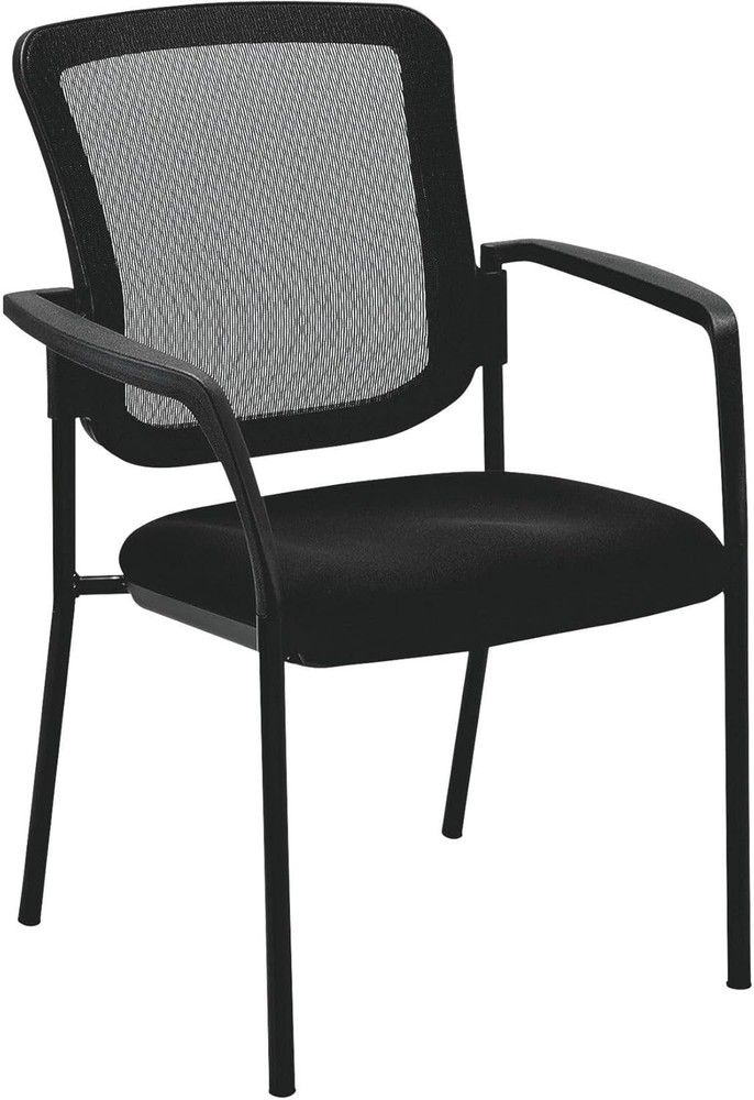 ALE Mesh Guest Stacking Chair Black