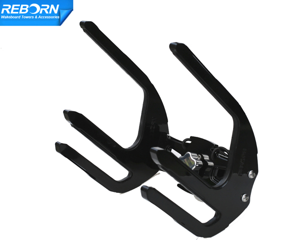 Reborn Pro 2 Quick Release Kneeboard / Wakeboard Combo Tower Rack Glossy Black