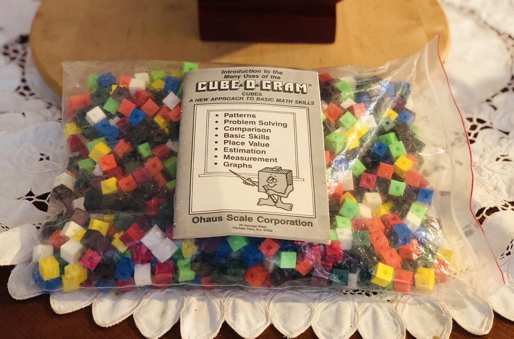 Vintage Cube-O-Gram Set - New Approach To Basic Math Skills!