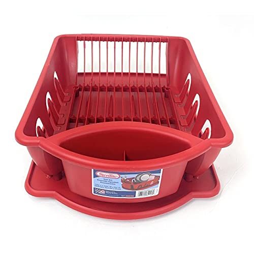 Sterlite 2pc Ultra Sink Set, One Size, Red