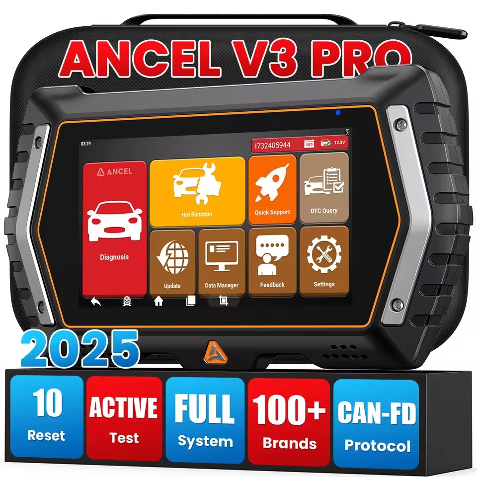 ANCEL V3 Pro Bidirectional Control ALL System Diagnostic Tool ABS EPB DPF Reset