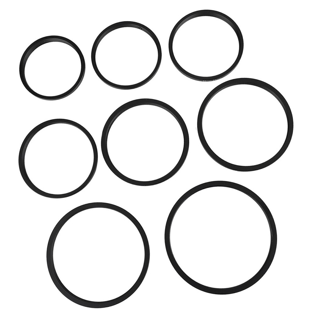8 PCS Metal Step Up Rings Universal Lens Filter Adapter Set