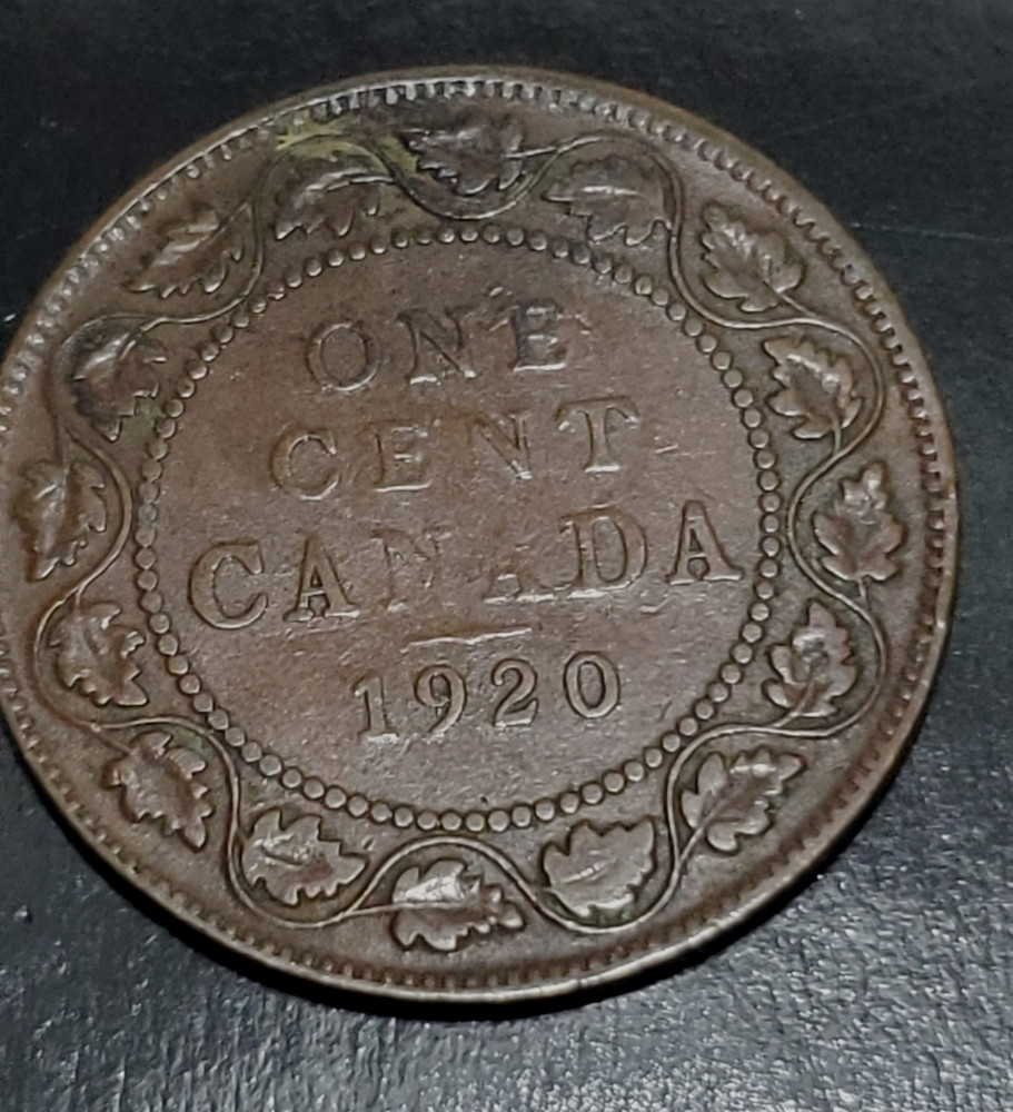 1920 CANADA LARGE CENT * LARGE PENNY ONE CENT * CANADIAN CENT *