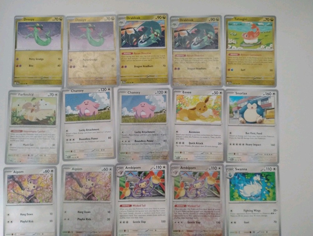 POKÉMON TCG Twilight Masquerade Partial Base Set + Reverse-holos + Ex + 4 FA