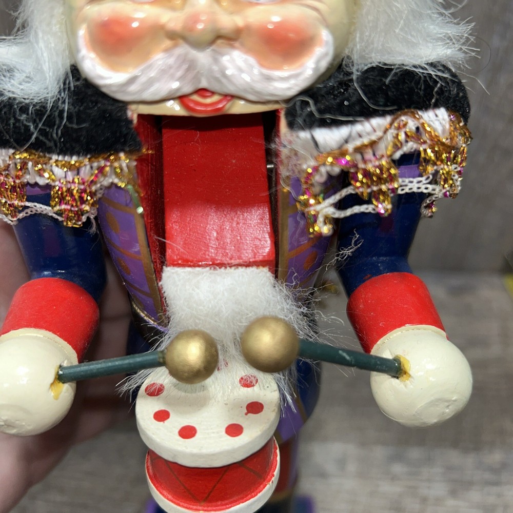 12 Inch Purple Nutcracker Playing Drum Made In China