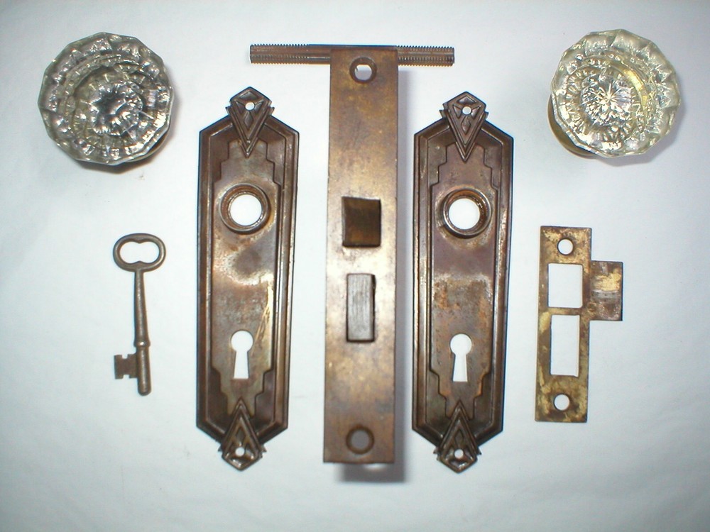 Antique Art Deco Era Door Hardware
