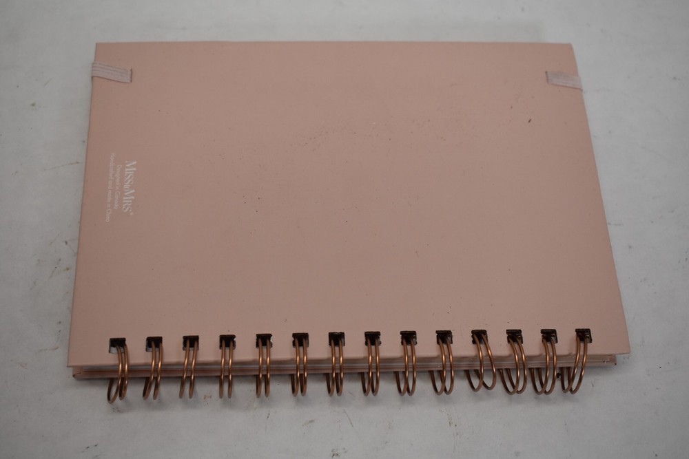 Future Mrs Wedding Planner & Organizer Notebook Spiral Bound Pink Hard Cover