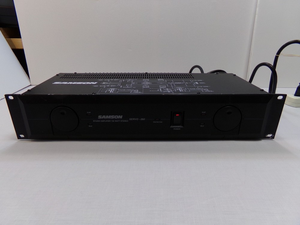 Samson Servo 260 Studio Power Amplifier 130W Stereo