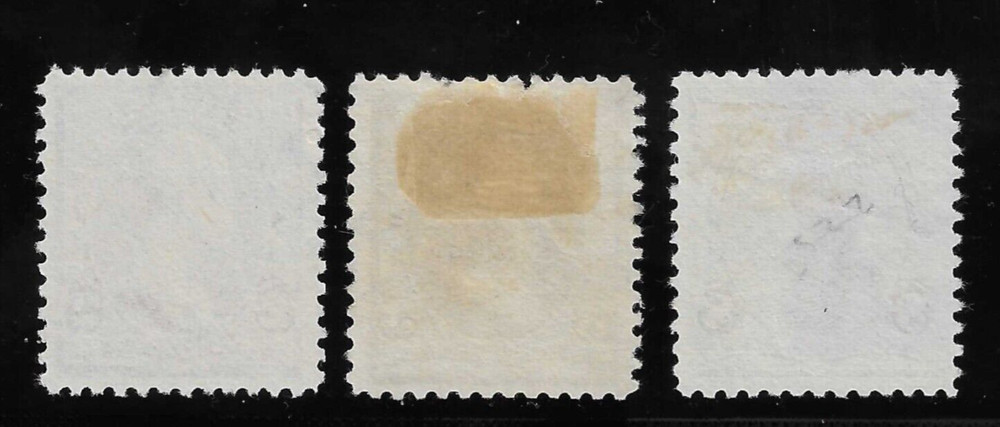 US Stamp #220, 221 & 225...Used VF