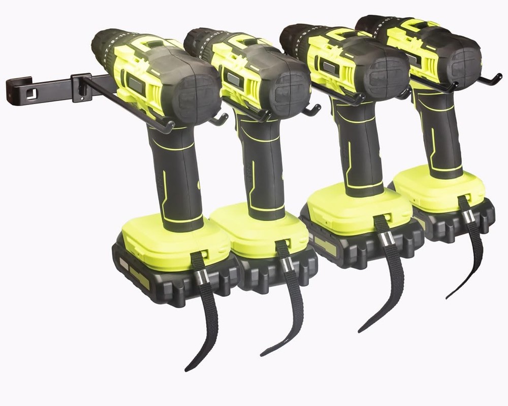 KINOMI Power Tool Holder Drill Holder, Distance between Hooks Black