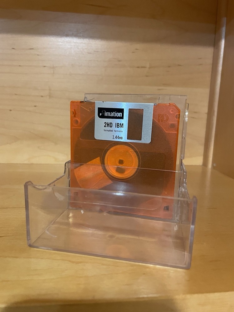 NEW IMATION 3.5" 2HD 1.44MB IBM Formatted Neon+ 22 Diskettes