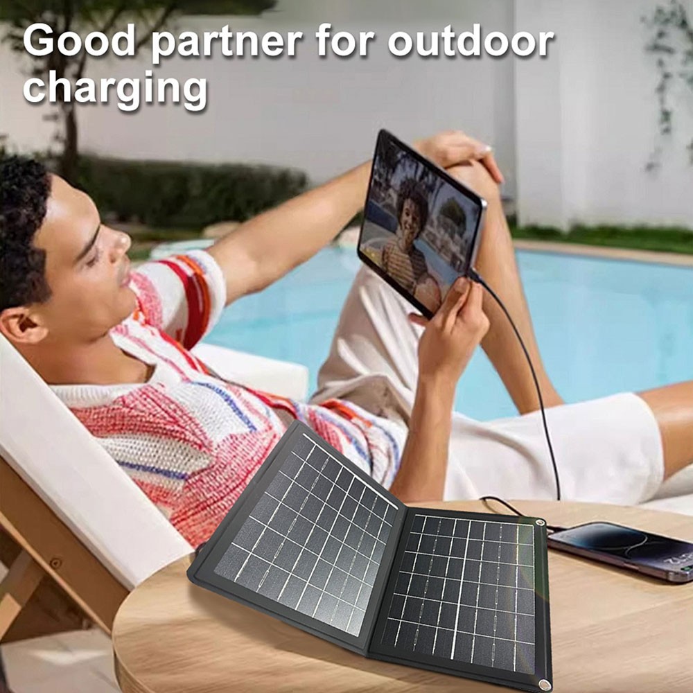 NEW Folding Solar Panel USB 5V Output Waterproof Portable Solar Charger