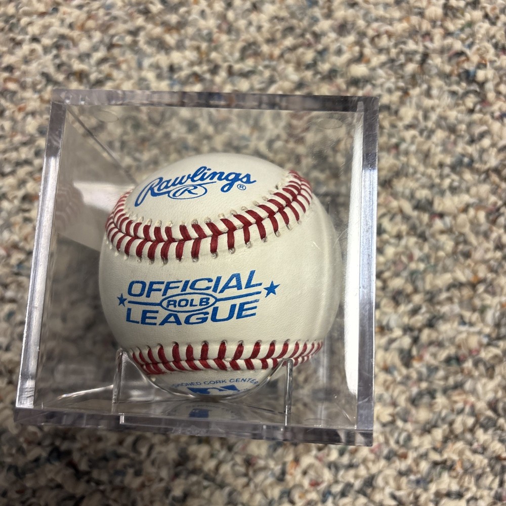 Dom Demeter Autographed Baseball & Case, Phillies