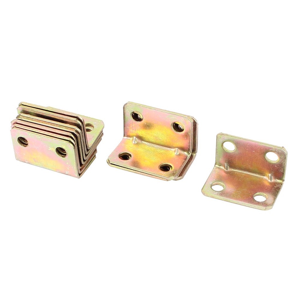 Furniture fixing device 4 hole corner bracket brackets corner brass 15pcs