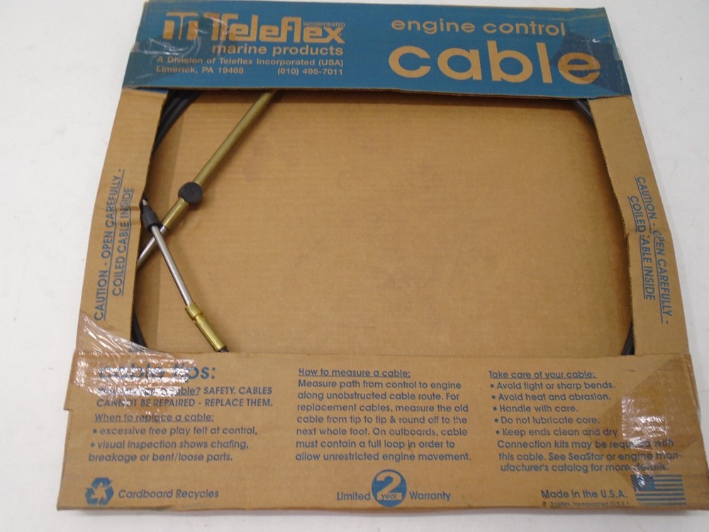 Teleflex Type 630 19Ft Mercury Mariner Control Cable Part# CC21019 #1
