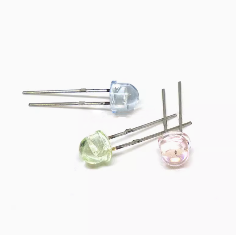 F5 5MM LED Light Emitting Diode Straw Hat Light Emitting Diode Green Blue Red