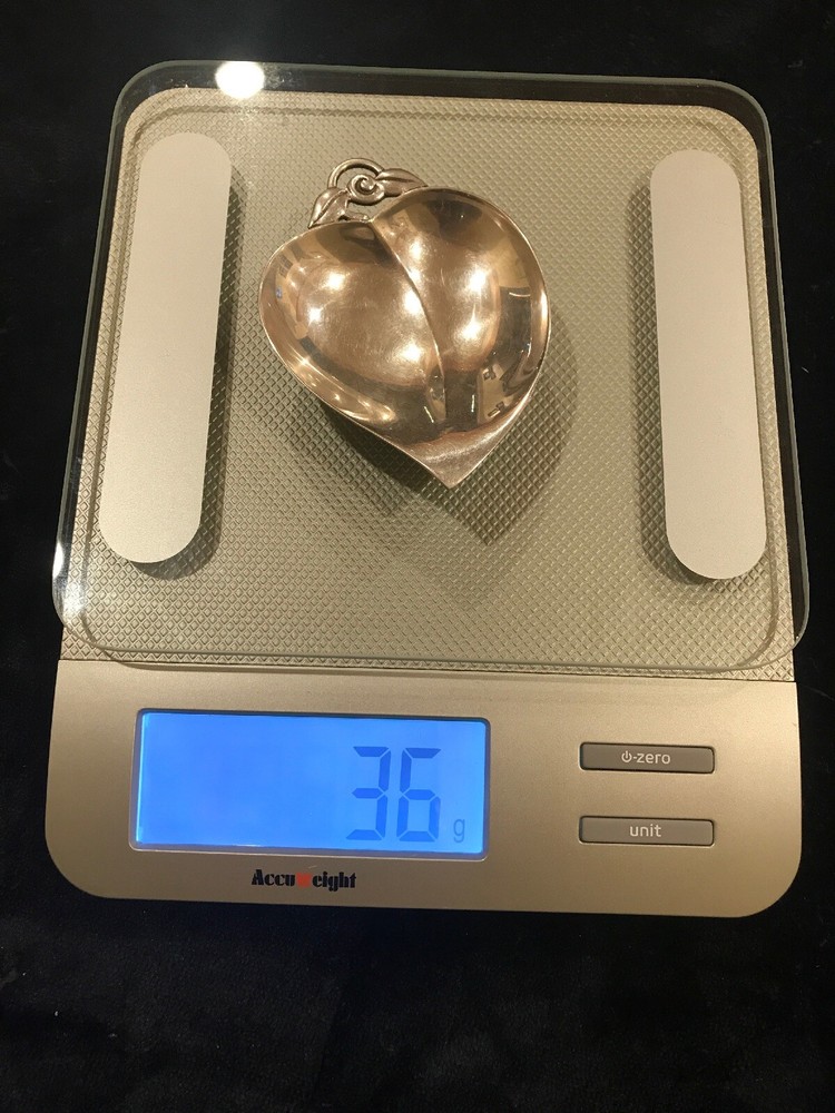 Tiffany & Co Small Sterling Silver Leaf Dish
