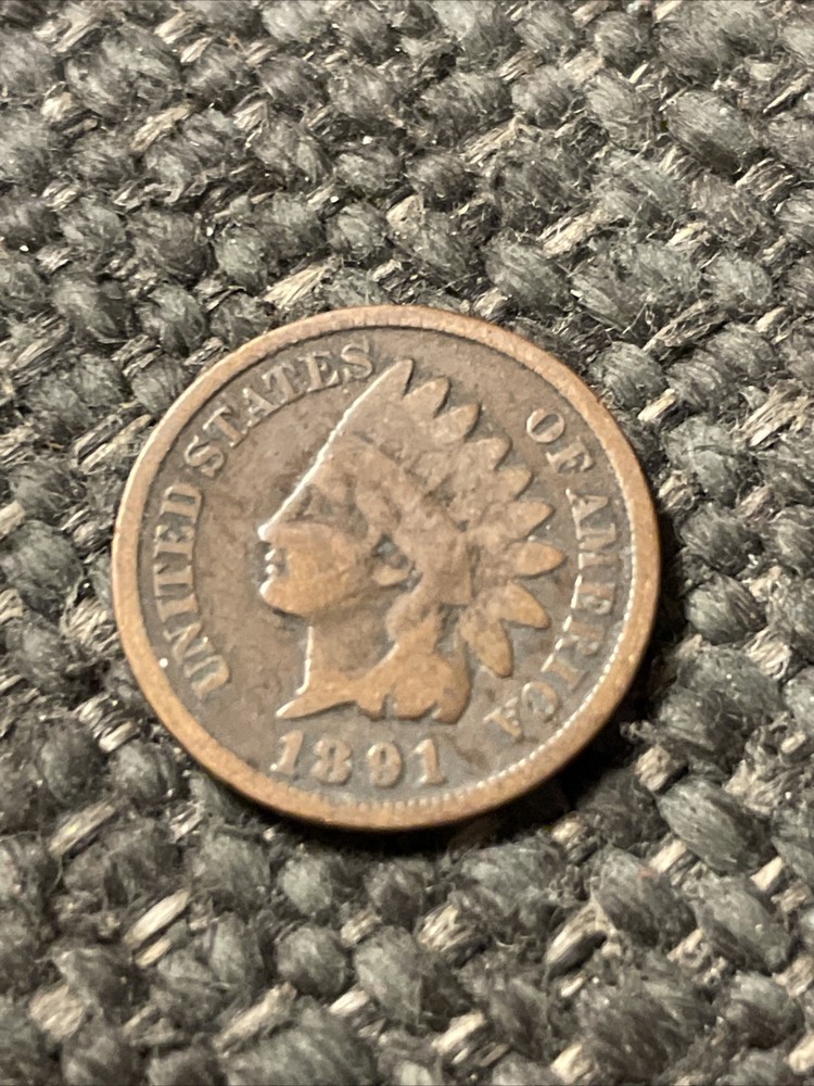 1891 Indian Head Cent Coin