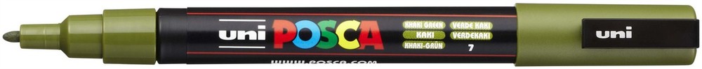 POSCA 3M Fine Bullet Tip Pen-Khaki Green - 3 Pack
