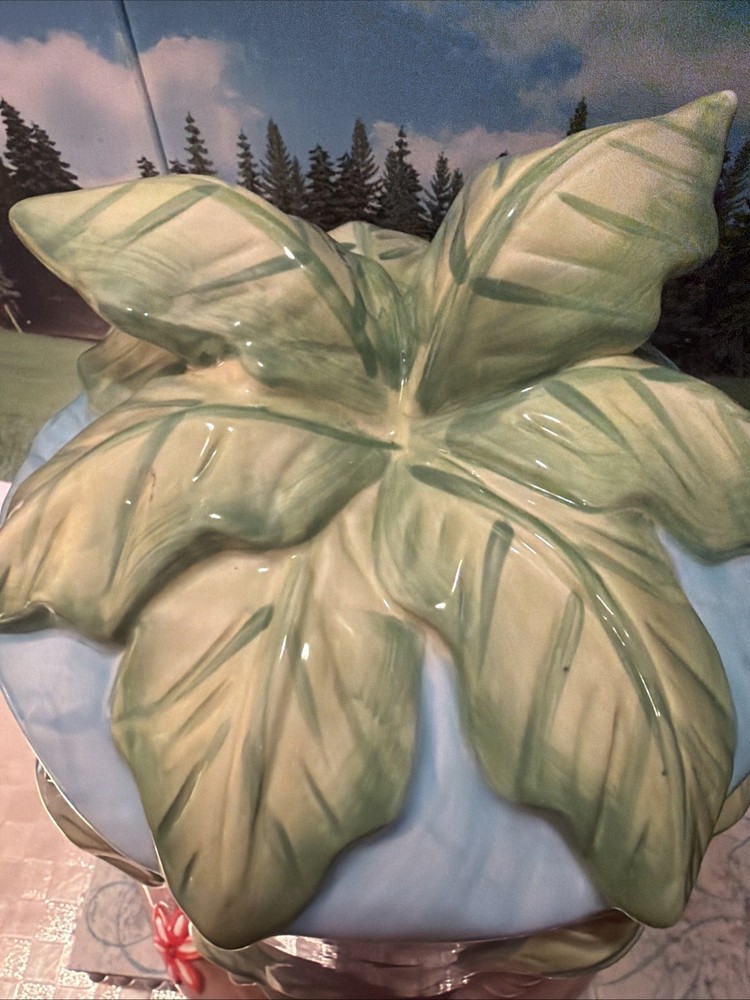 Juice Ceramic Dispenser With Monkeys Palms design