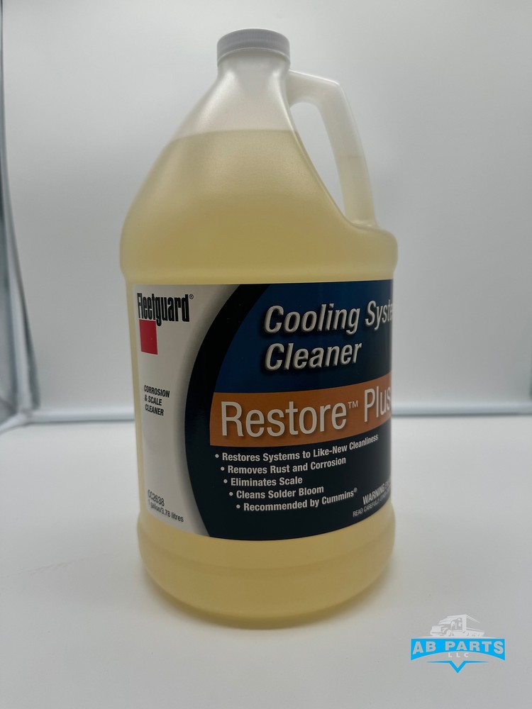 FLEETGUARD RESTORE PLUS COOLANT ADDITIVE SYSTEM CLEANER 1 GALLON CC2638