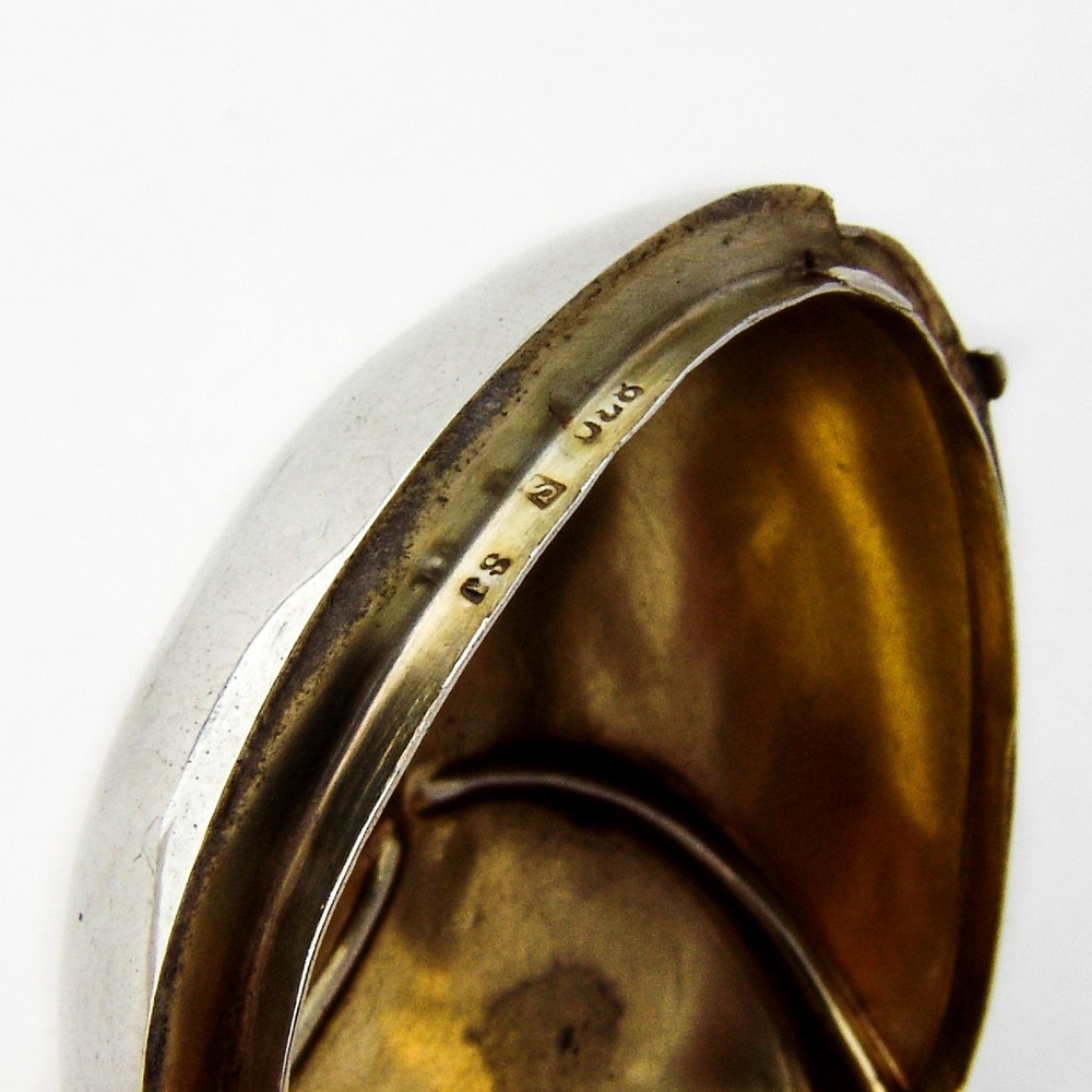 Danish Repousse Pill Box Samuel Jarom 830 Standard Silver 1980