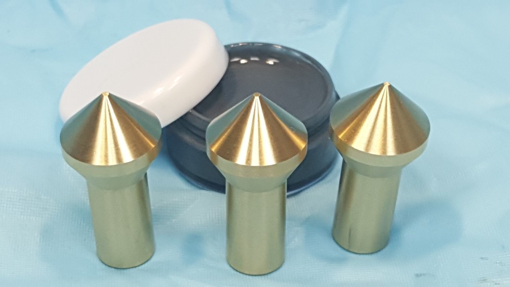 Gunsmith Tools-3 Brass Muzzle Laps-Rifle Or Pistol Lapping Kit - Lapping Crown