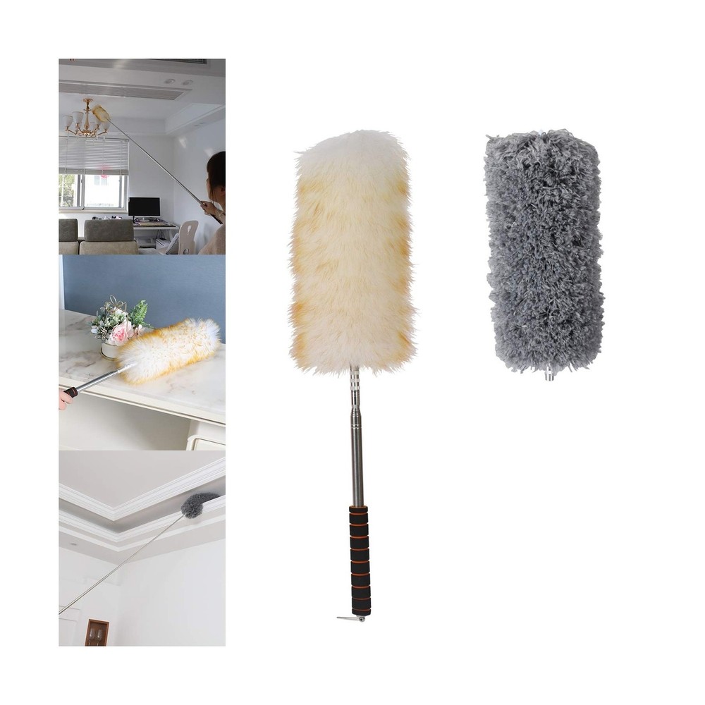 Lambswool Duster with Extra Flexible Microfiber Head,Long Reach/Ext... Fast Ship