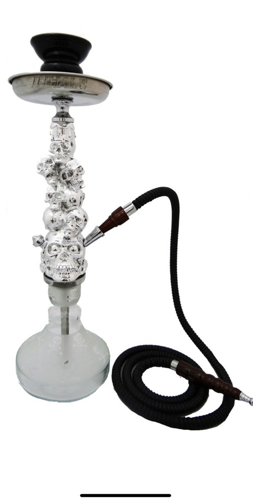 18 INCH PATENTED INHALE SKULL HOOKAH WITH INTERLOCK SYSTEM