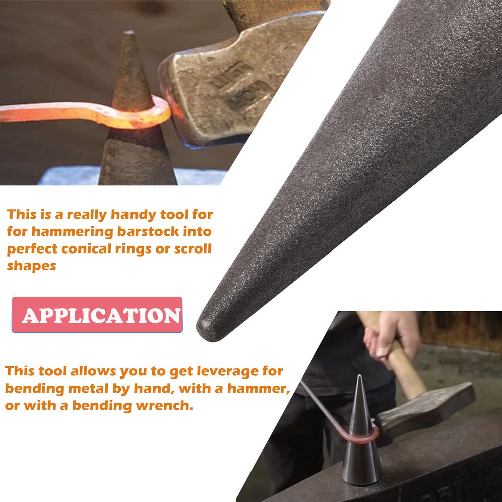 Blacksmith Anvil Mandrel Metal Forming Cone 1" Hardy Tool