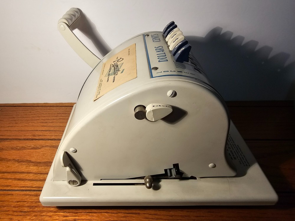 Vintage Paymaster Series S-1000 Check Writer-no Key
