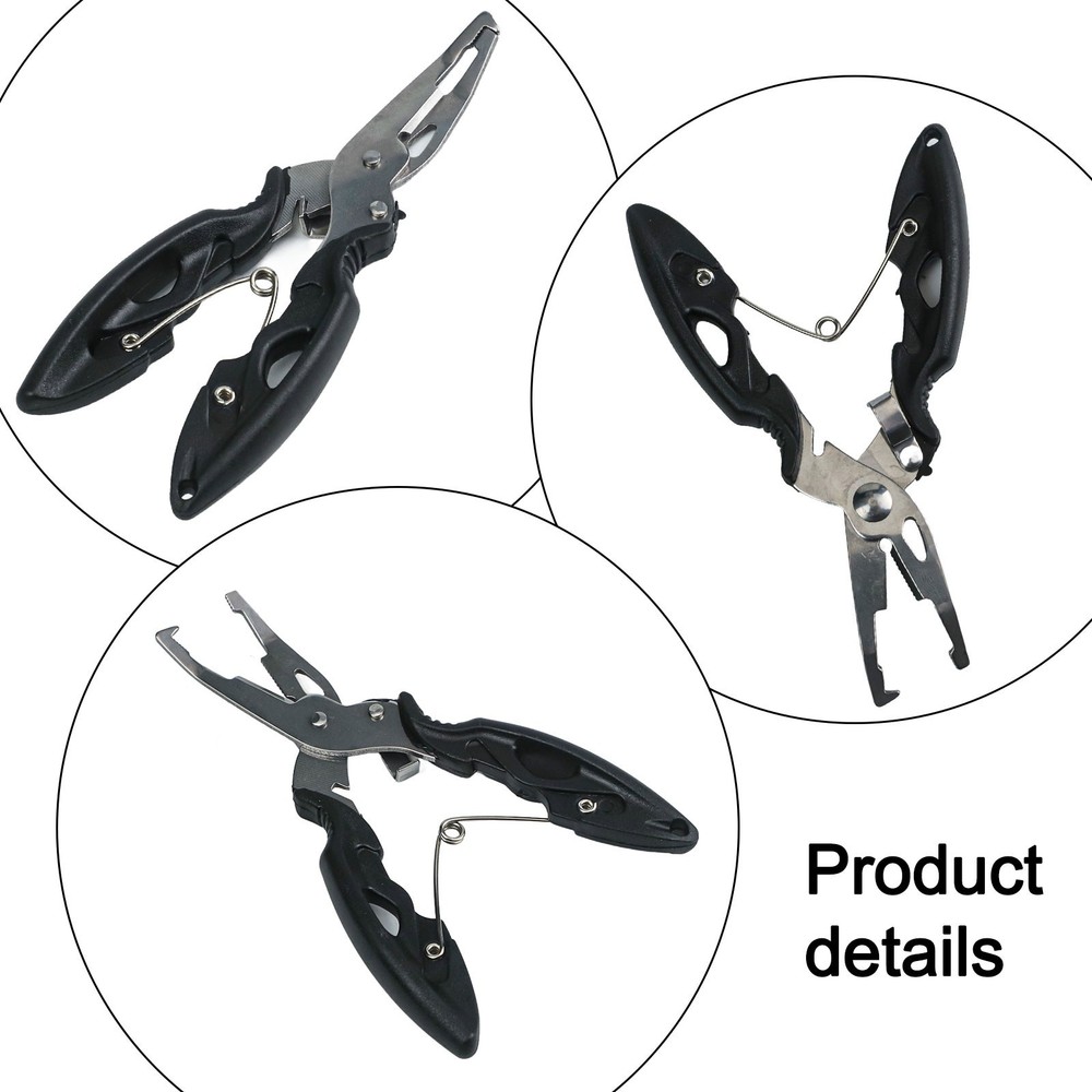 Fishing Tool Lure Pliers Split Ring Opener and Line Cutter in Compact Size