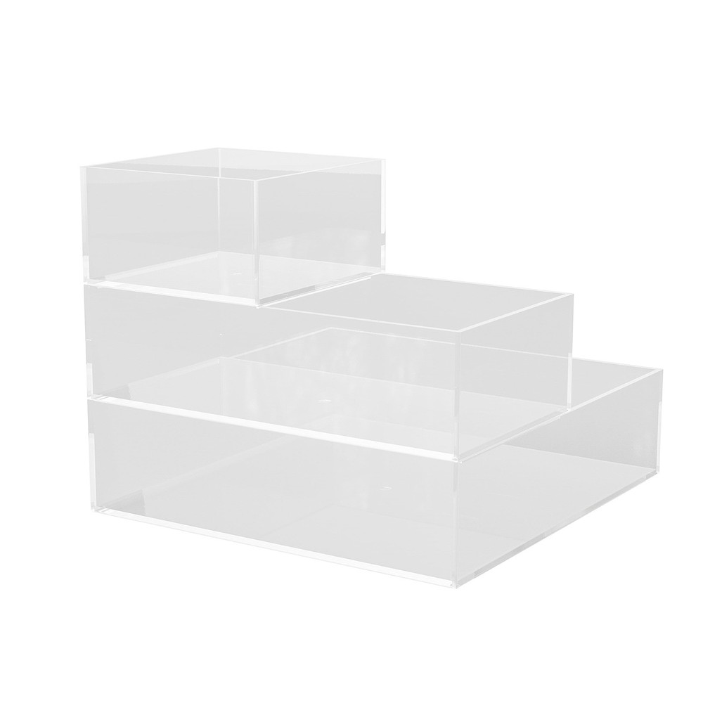 Brody Desktop Storage Organizer, Stack and Slide Plastic Organizer Tray, Orga...