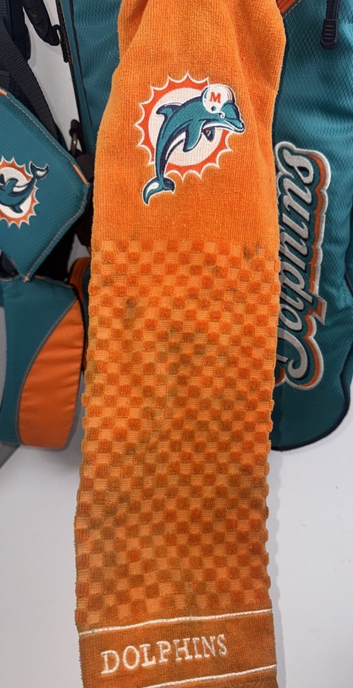 Miami Dolphins NFL Golf Stand Bag w/Backpack Strap & Rain Cover