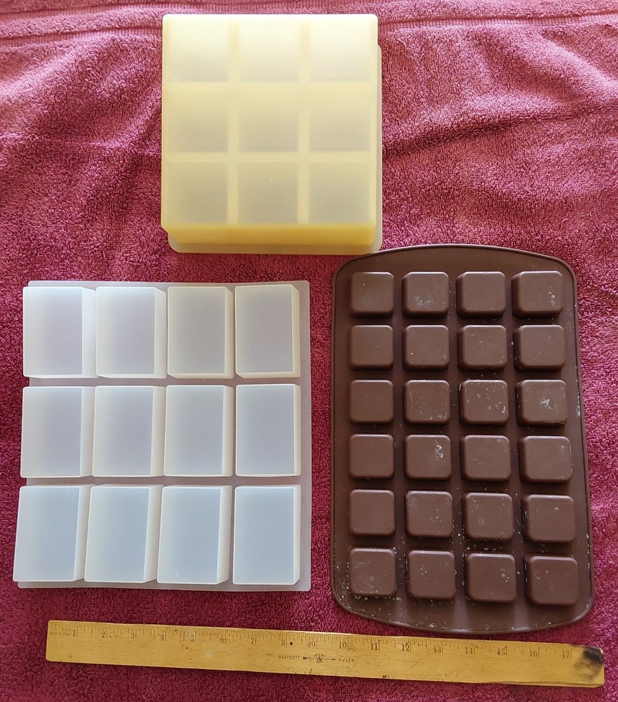 Soap Molds! Cube, Square, Silicon. Excellent Condition
