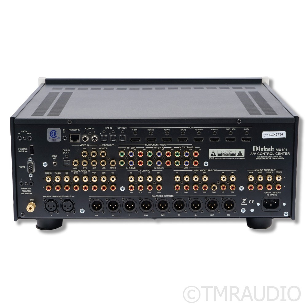 McIntosh MX121 A/V Processor/Preamplifier; MM Phono