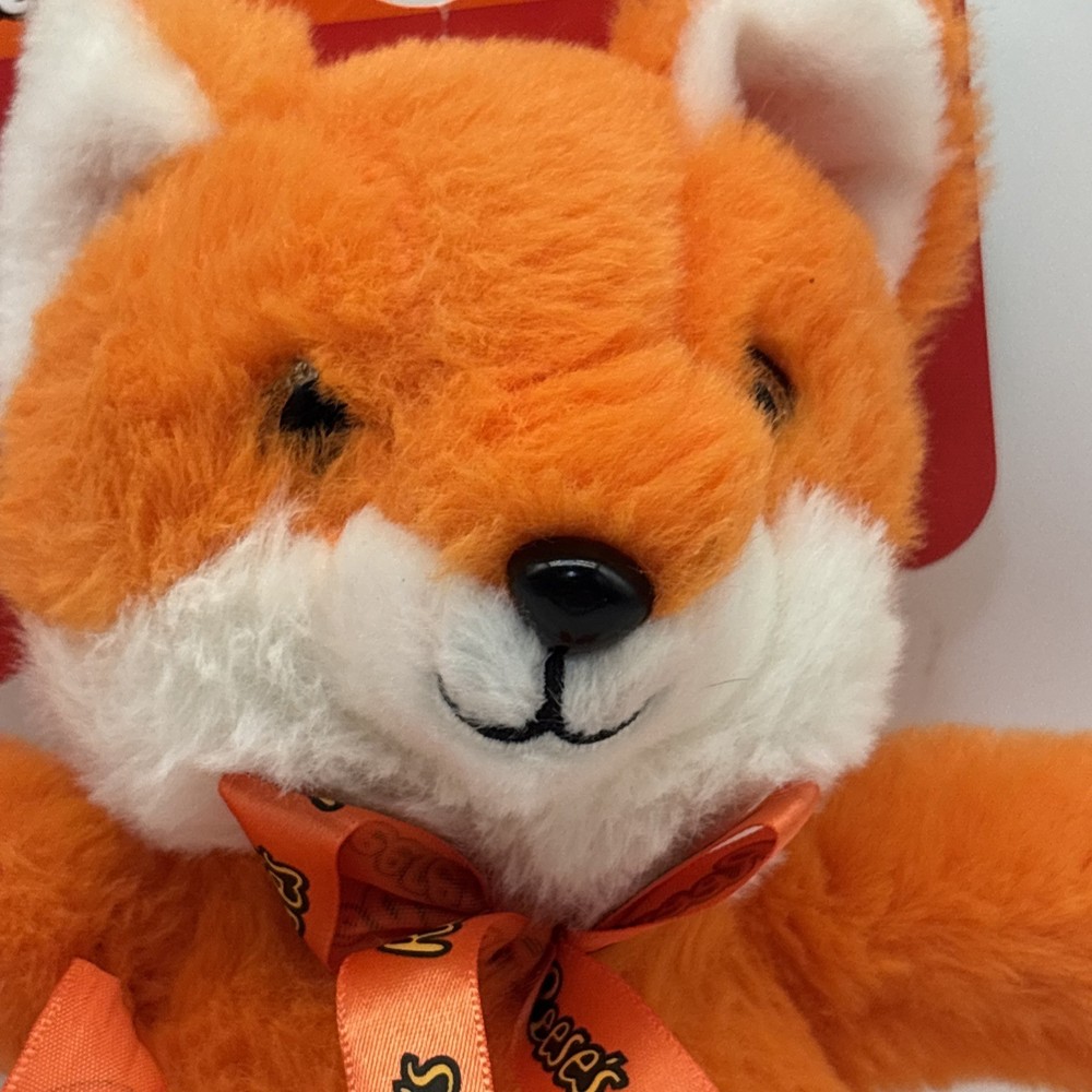 Hershey's Chocolate Reese's Plush Toy Orange Singing Fox Tested & Working!