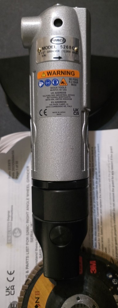 Force Sioux Tools 5268C Wheel Grinder 4.5'' WOB