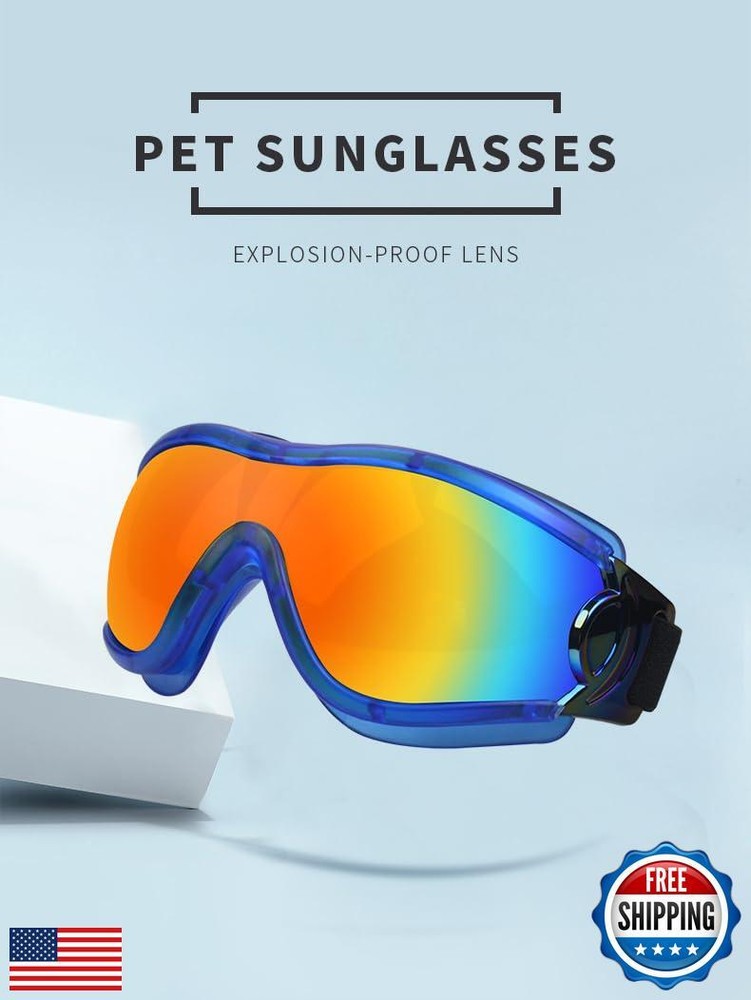 Dog Soft Cute Sunglasses,Pet Goggles,Flexible Frame,Wind Proof,Dust Proof,Eye