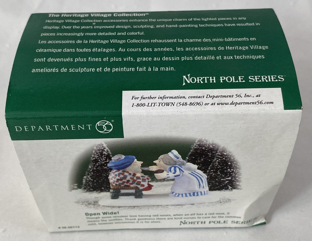 Dept 56 North Pole Village Accessory ~ OPEN WIDE! ~ #56713