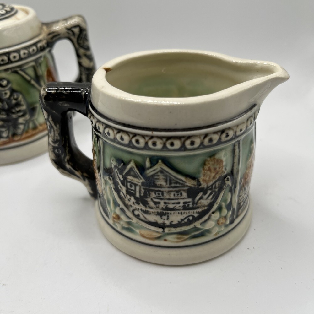 Antique Stafford Creamer & Sugar