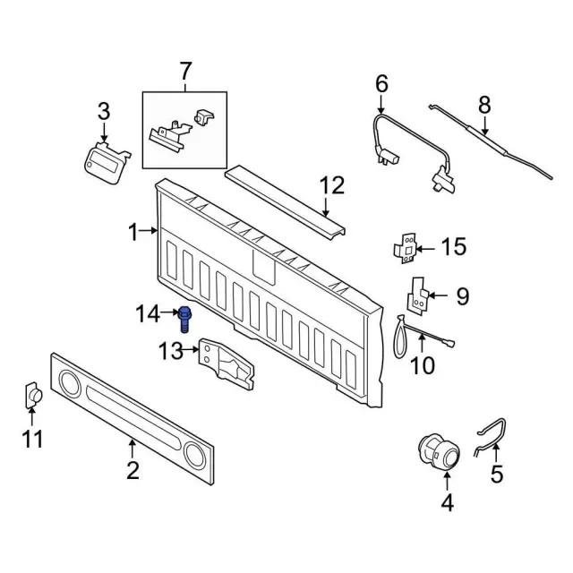 Genuine Ford Tailgate Striker Bolt 1L3Z99404A42AA