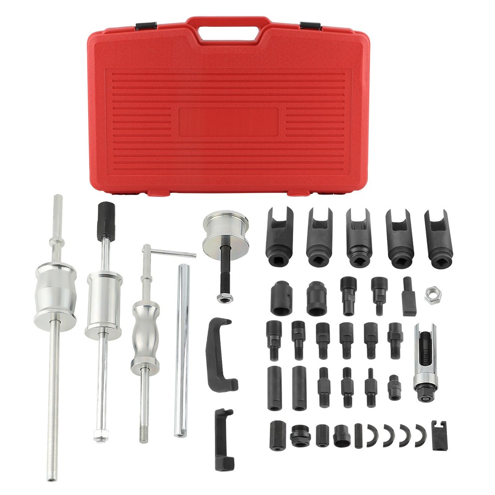 Auto Truck Diesel Injector Extractor Slide Hammer Puller Adapter Tool Kits 40PC