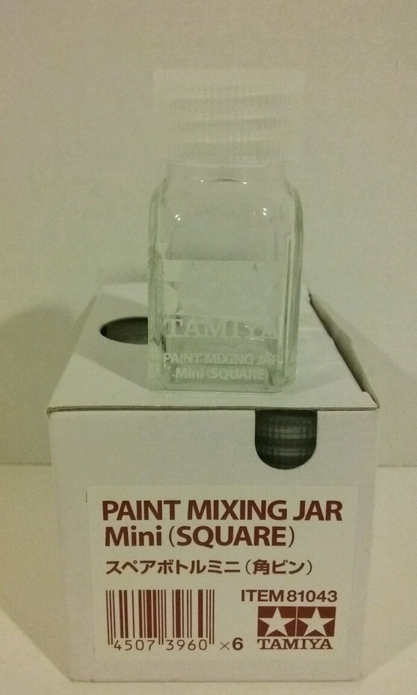 Tamiya 81043, paint mixing jar (square)