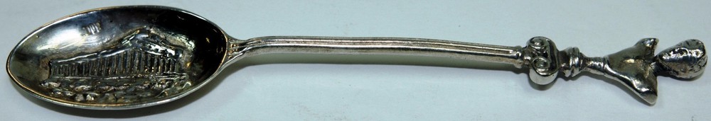 800 Silver Souvenir Spoon Greek Parthenon