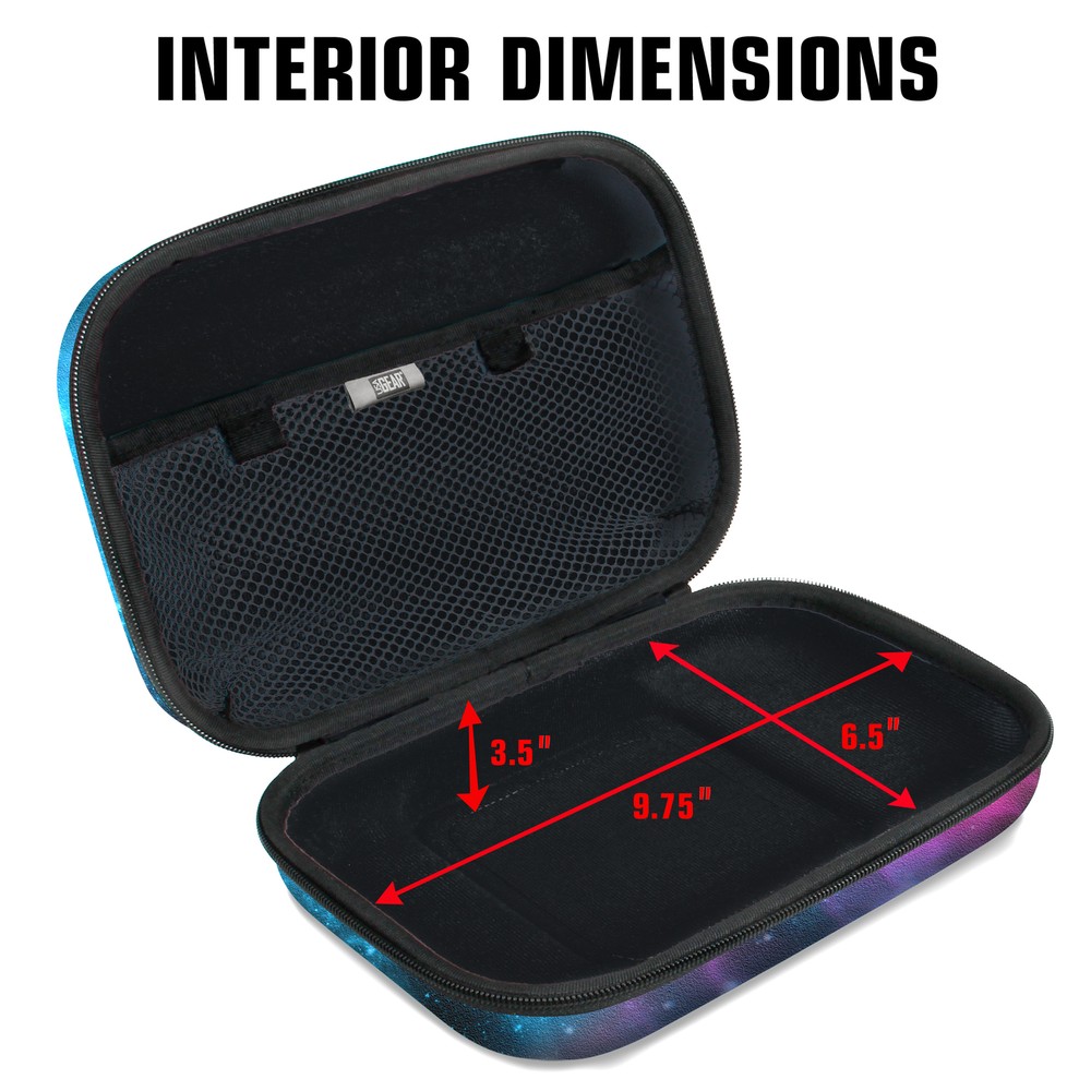 Toiletry Organizer with Customizable Storage Pockets & Protective Hard Shell
